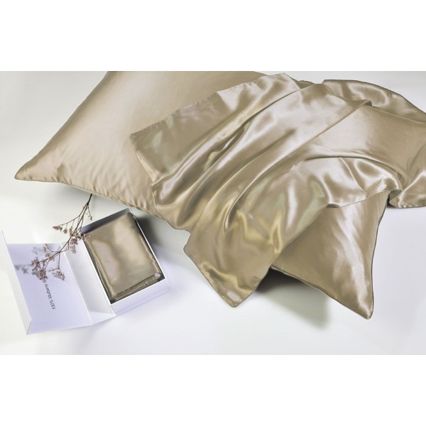 100% Mulberry Silk Μαξιλαροθήκη Champagne DOWN TOWN