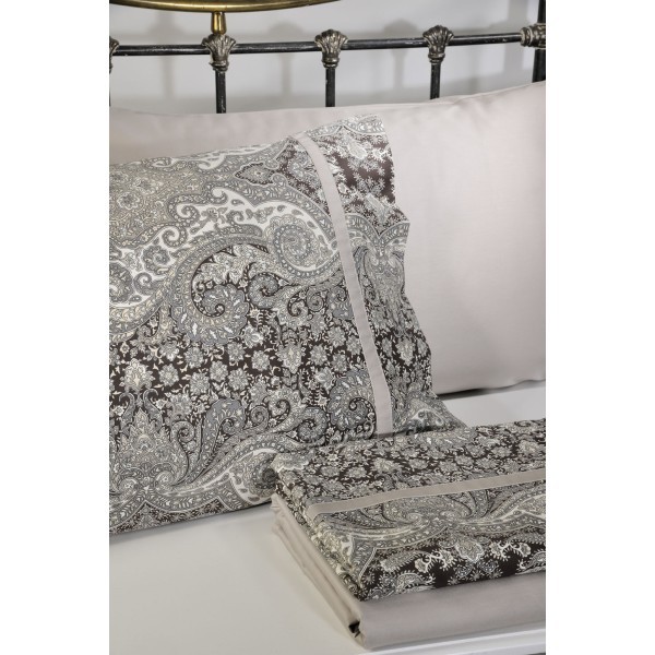 Σετ Σεντόνια Down Town Υπέρδιπλα 834 Bombay Brown 10-0937