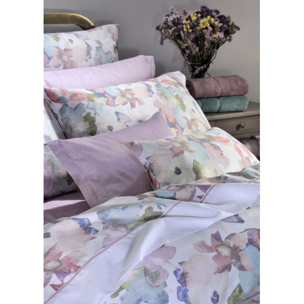 Σετ Σεντόνια Υπέρδιπλα DOWN TOWN 860 Art Flower 245x280cm