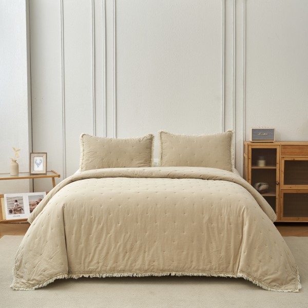 Κουβρ-λι Down Town Venus Beige 240Χ260 + 2 Μαξ/κες 50Χ70 