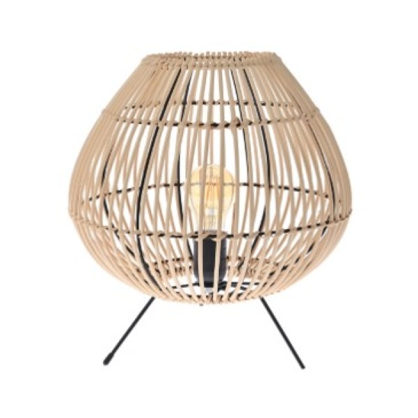 ΕΠΙΤΡΑΠΕΖΙΟ ΛΑΜΠΑΤΕΡ RATTAN Φ31Χ33ΕΚ