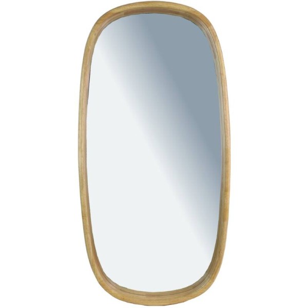 Καθρέφτης ξύλινος Rubberwood Natural 50.5x6x100cm
