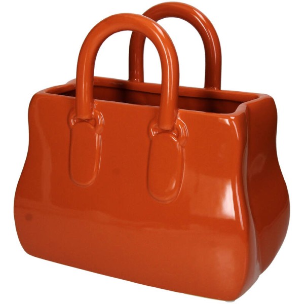 Βάζο Shopping Bag Orange 25.5x14x25cm