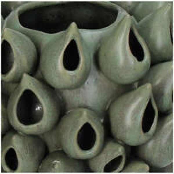 ΒΑΖΟ ΠΗΛΙΝΟ ΠΡΑΣΙΝΟ 27.5x27.5x28cm