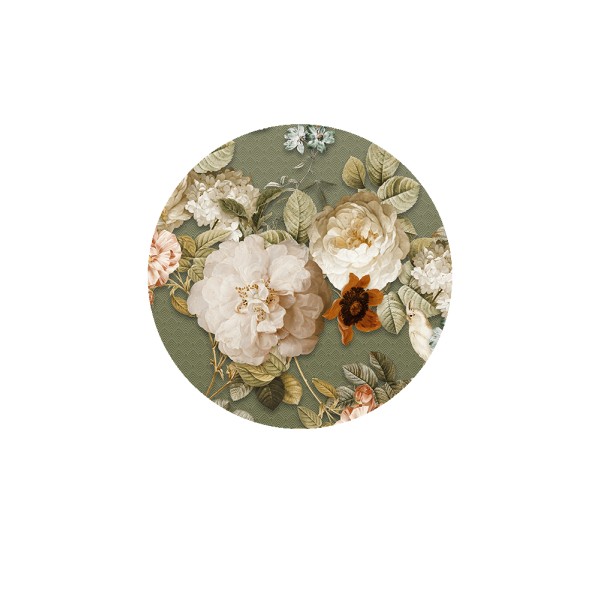 SPITS WALLCOVERINGS FLORAL UTOPIA INK7600-BEH Ταπετσαρίες Τοίχου Digital,Non Woven 1,00x1,00 (ΚΥΚΛΟΣ)