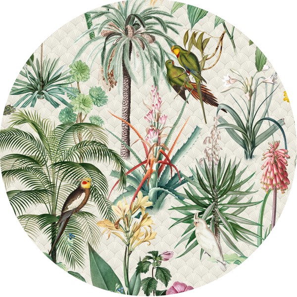 SPITS WALLCOVERINGS FLORAL UTOPIA INK7605-BEH Ταπετσαρίες Τοίχου Digital,Non Woven 1,50x1,50 (ΚΥΚΛΟΣ)