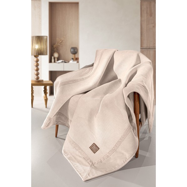Ριχτάρι Καναπέ Rubicon Champagne (Διθέσιος) 170x250